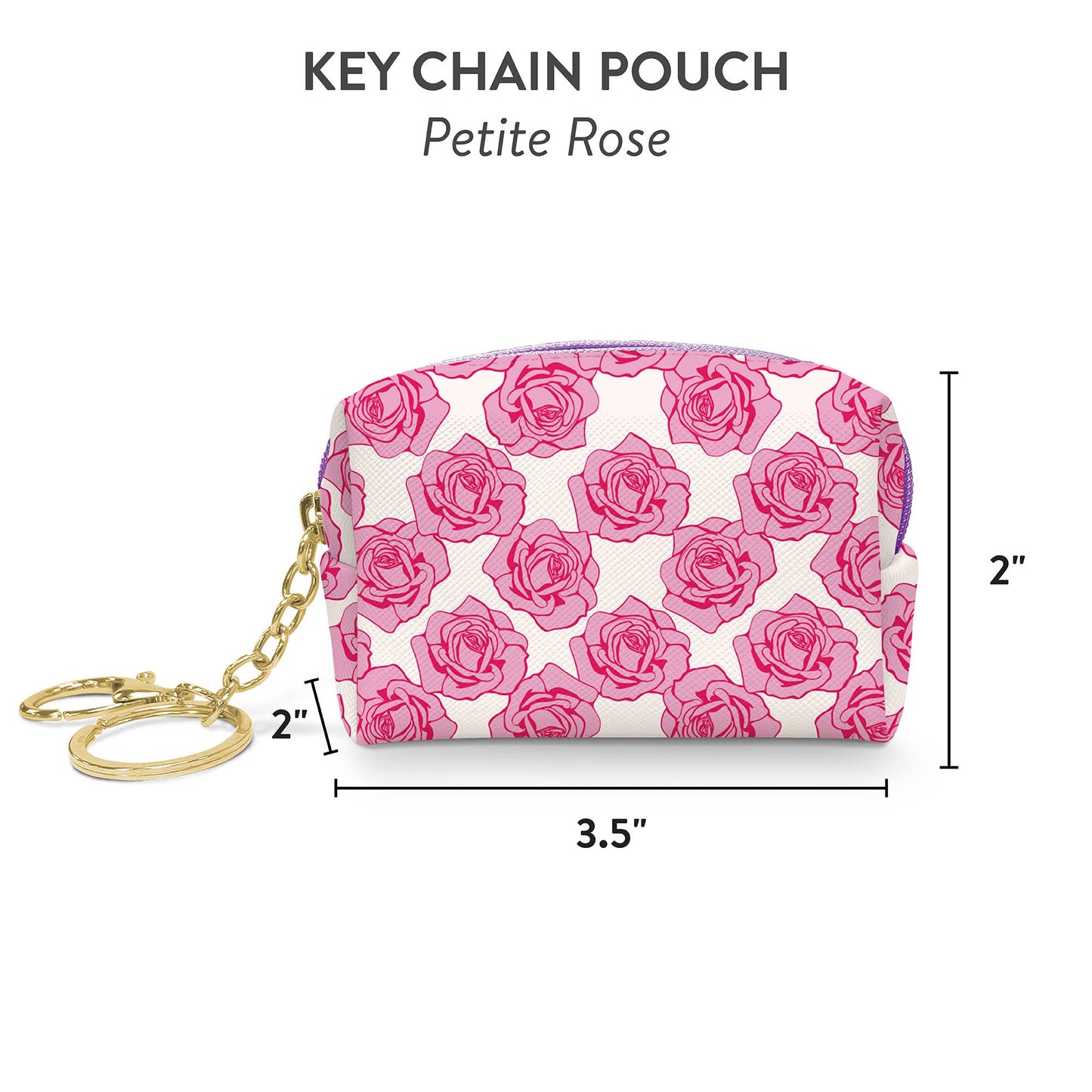 Petite Rose Key Chain Pouch