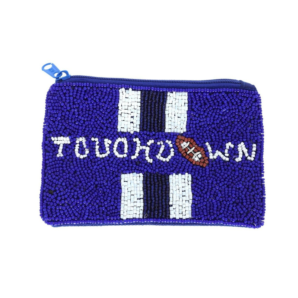 Touchdown Themed Seed Bead Bag