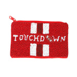 Touchdown Themed Seed Bead Bag