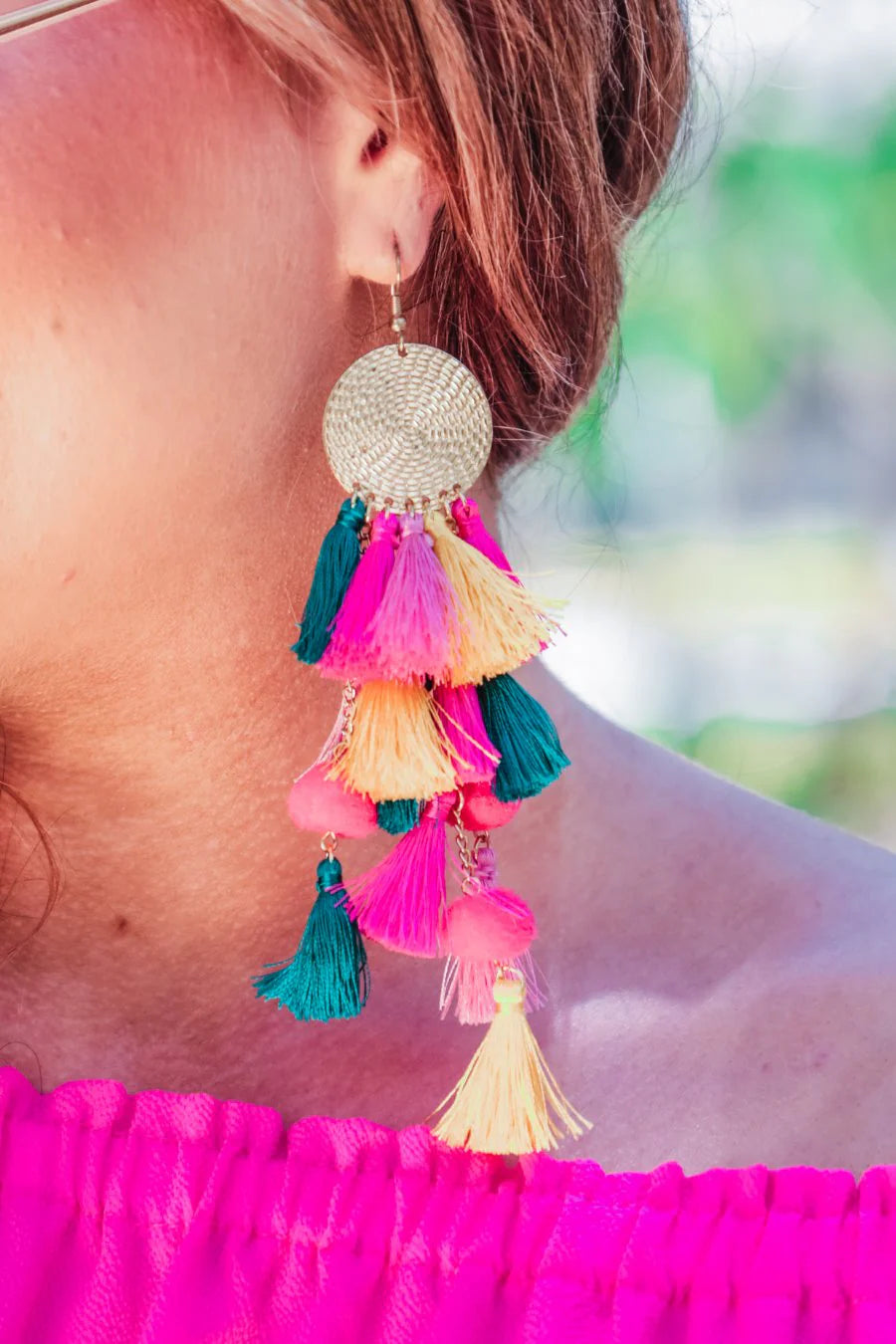 Claire Tiered Tassel Earrings