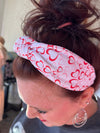 Valentines Hearts Knot Headband
