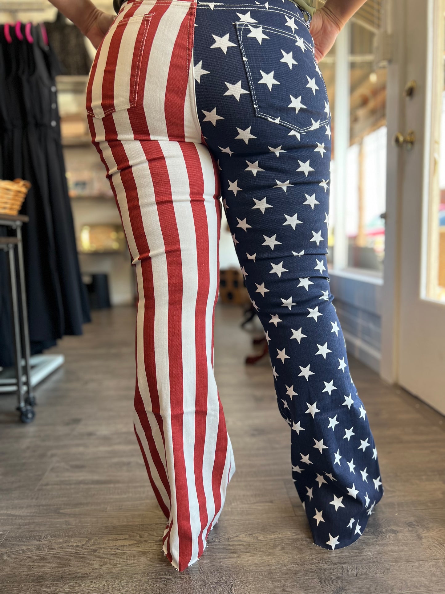 High Waist American Flag Flare - Judy Blue 88560