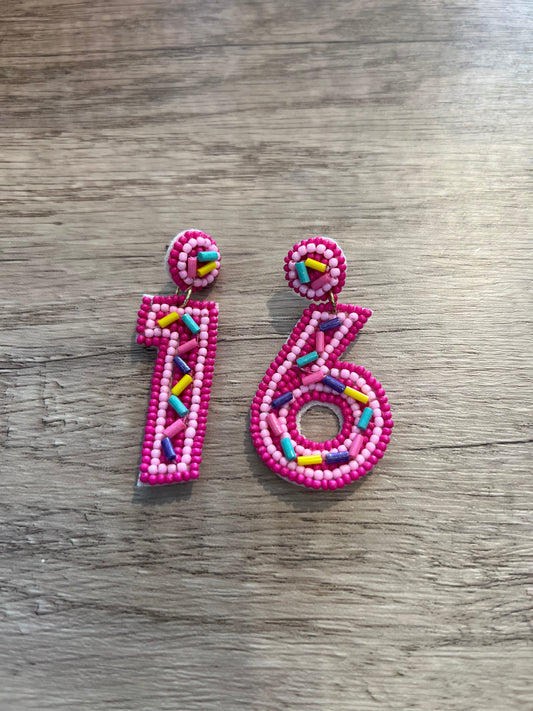 16th Birthday Earrings