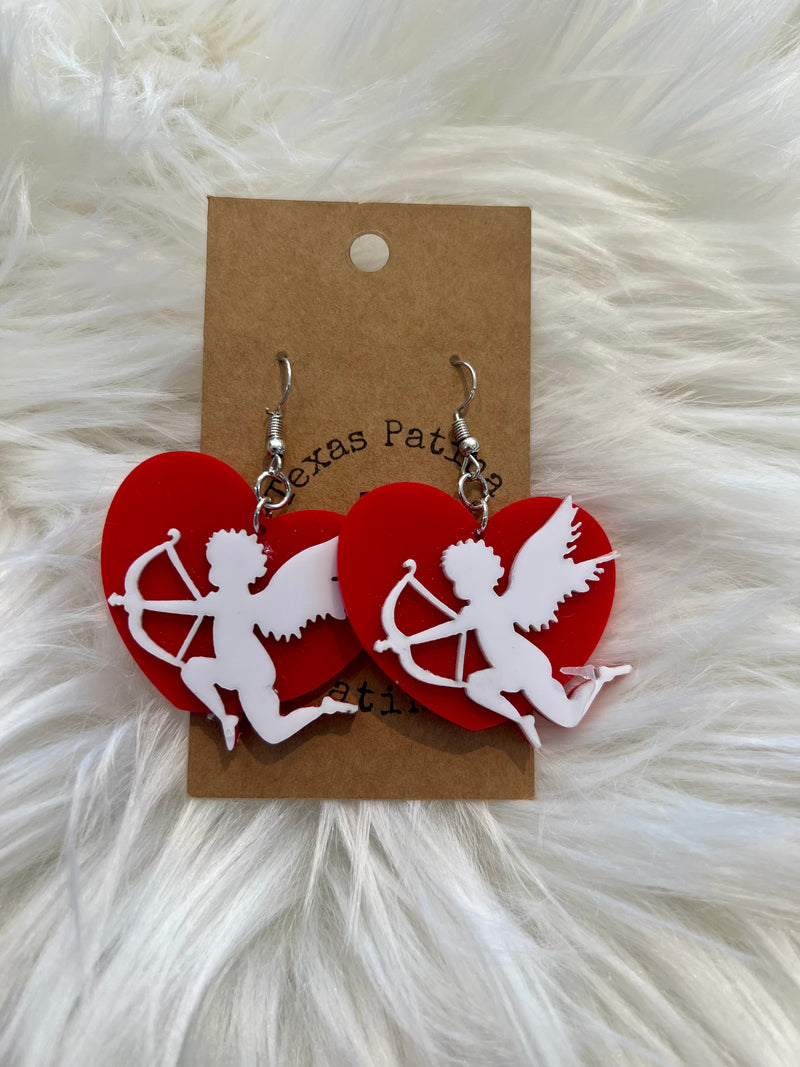 Cupid Heart Earrings