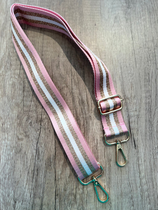 Pink Crossbody Guitar Strap