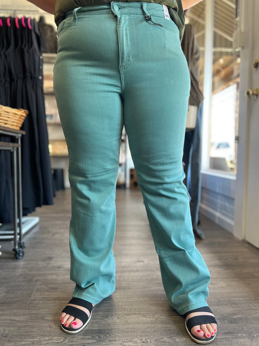 Sea Green Straight Legs - Judy Blue 88621