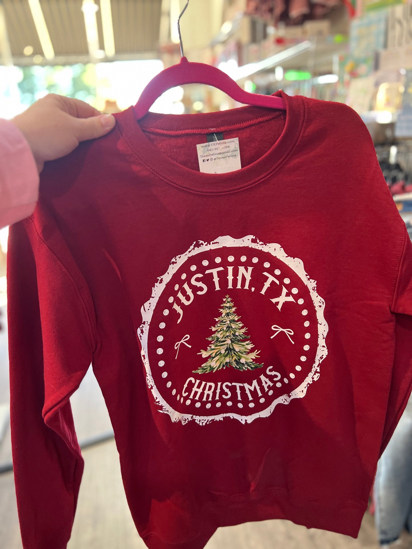 Justin, TX Christmas Sweater