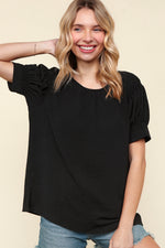 Black Bubble Short Sleeve