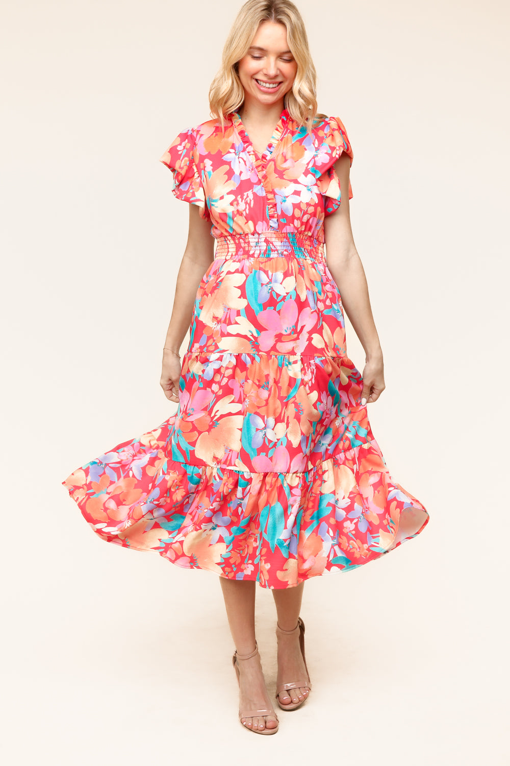 Print Woven Midi