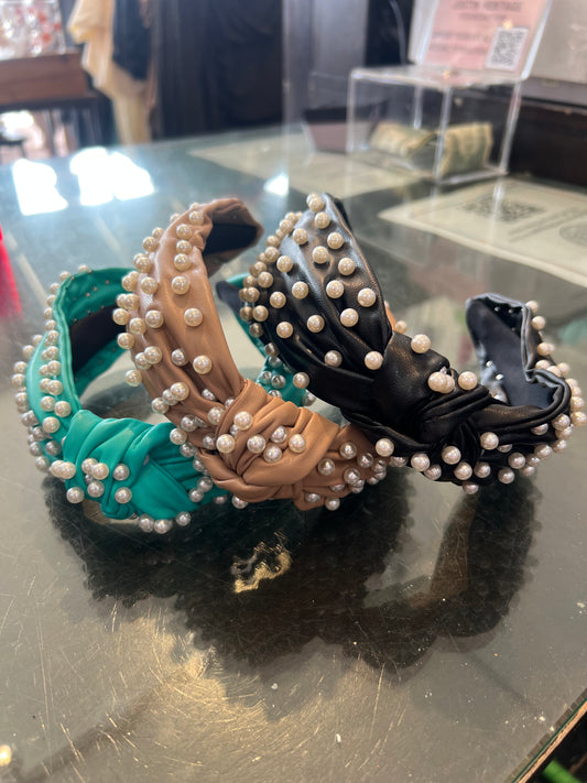 Pearl and Vinyl Headband