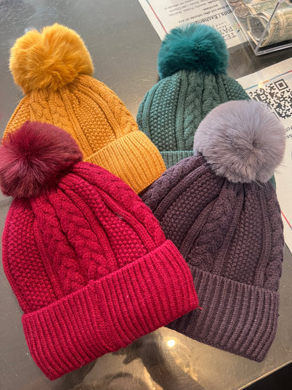 Knit Pom Beanie