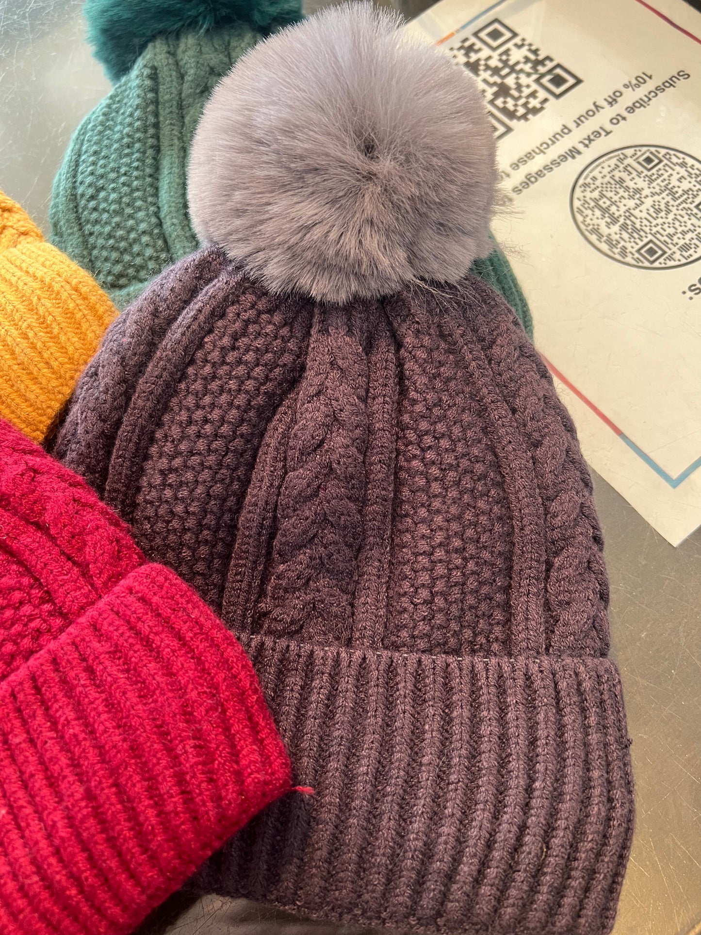 Knit Pom Beanie