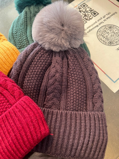 Knit Pom Beanie