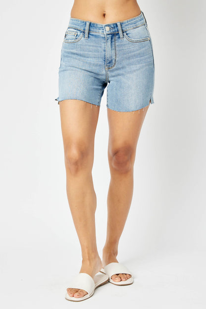 Mid Rise Cut Off Shorts Judy Blue 15251