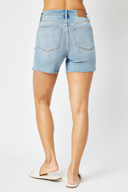 Mid Rise Cut Off Shorts Judy Blue 15251