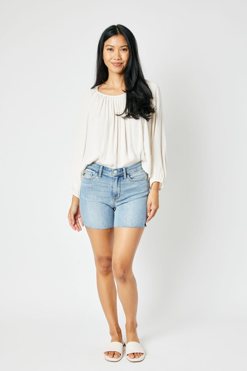 Mid Rise Cut Off Shorts Judy Blue 15251