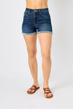 High Waist Tummy Control Cool Denim Shorts Judy Blue 150286