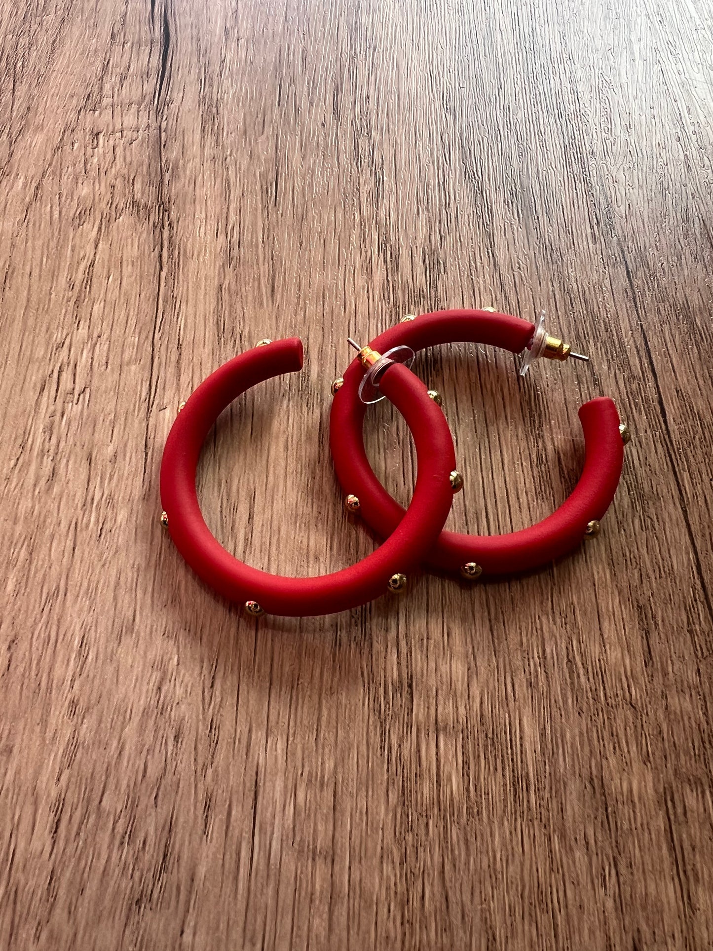 Hoops with Gold Details