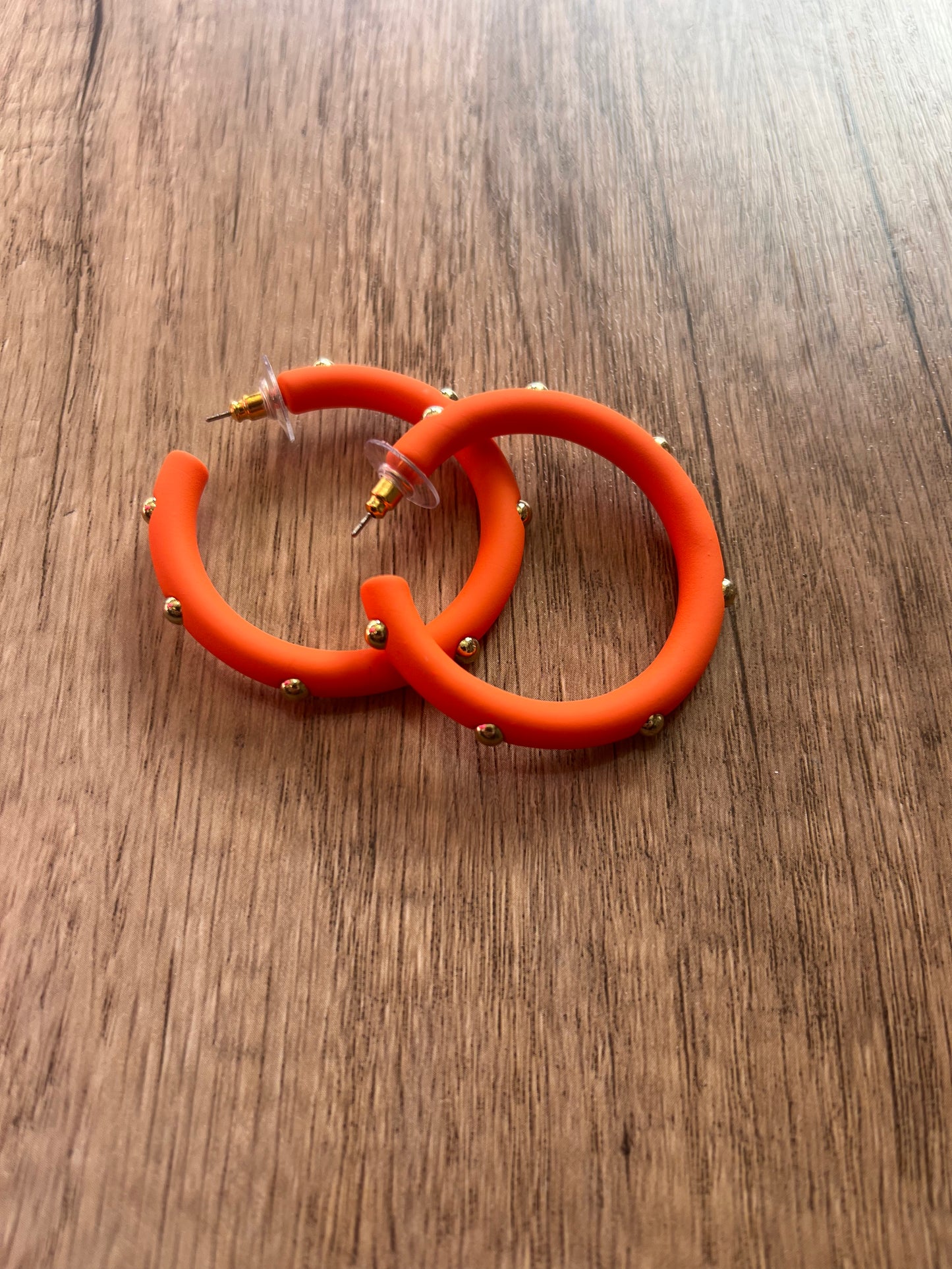 Hoops with Gold Details