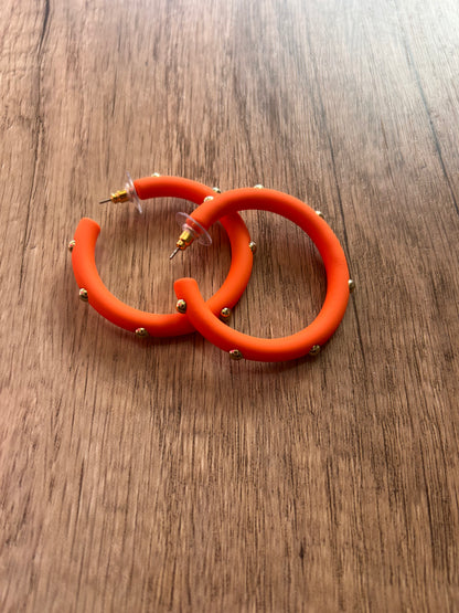 Hoops with Gold Details