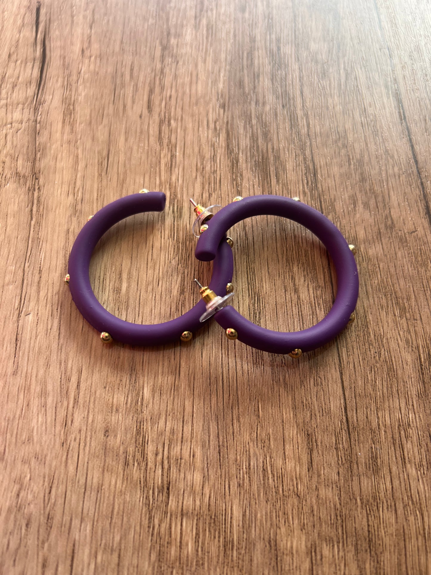 Hoops with Gold Details