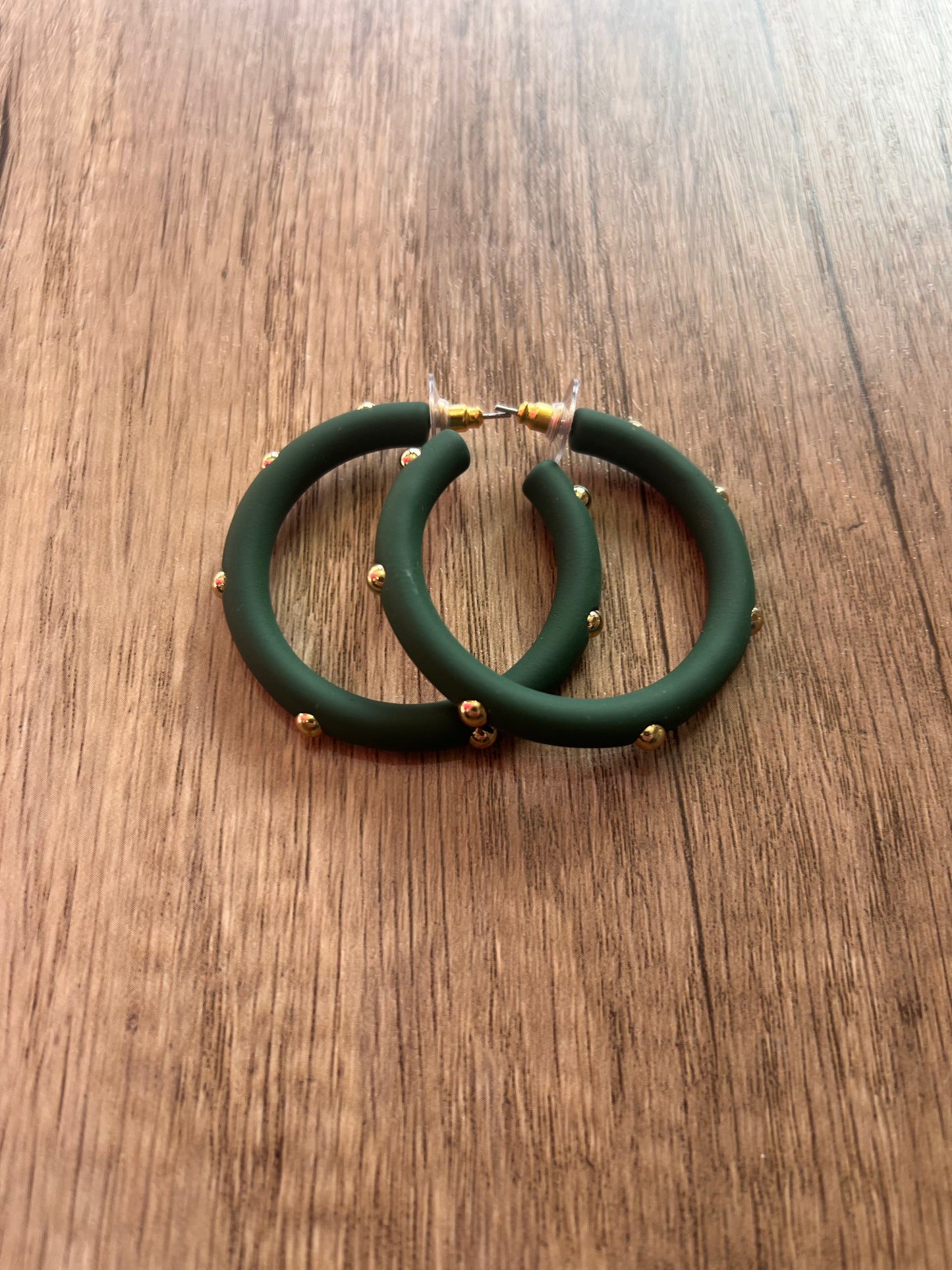 Hoops with Gold Details