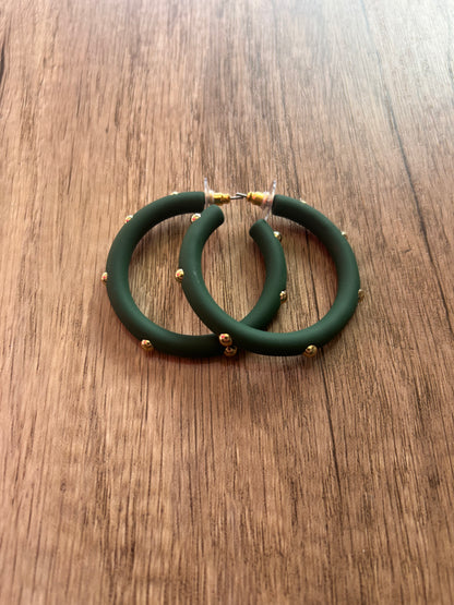 Hoops with Gold Details