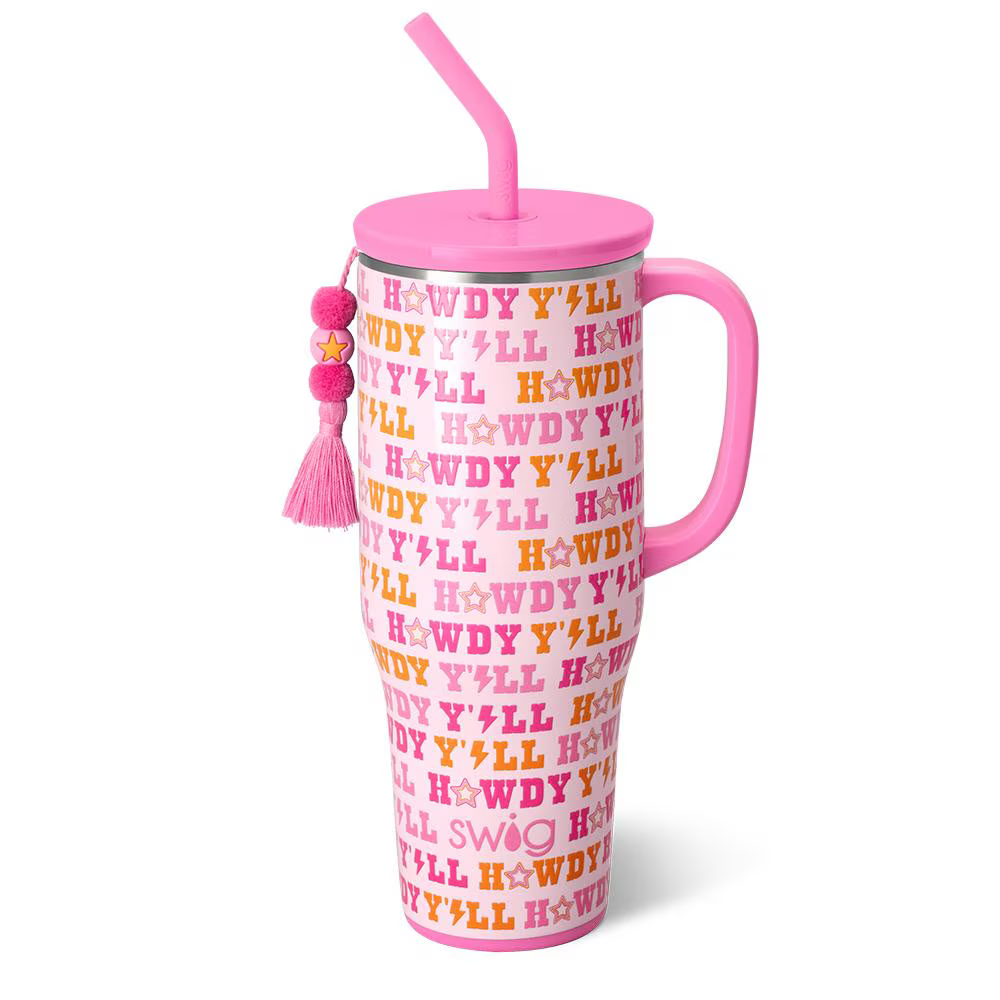 Howdy Y'all 40 oz Handled Mega Mug - SWIG