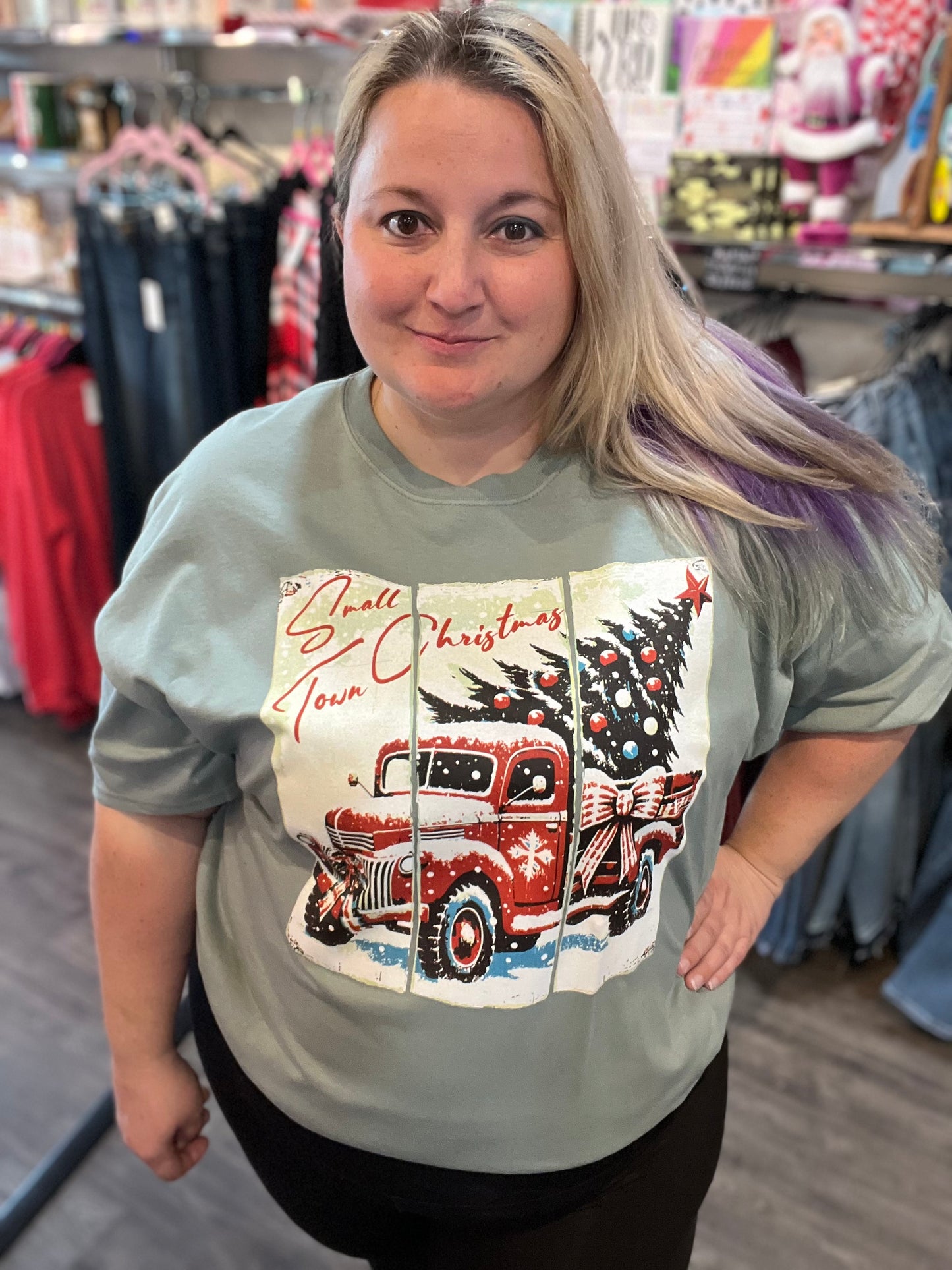 Small Town Christmas Graphic Tee