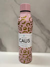Pink Leopard Water Bottle Mug