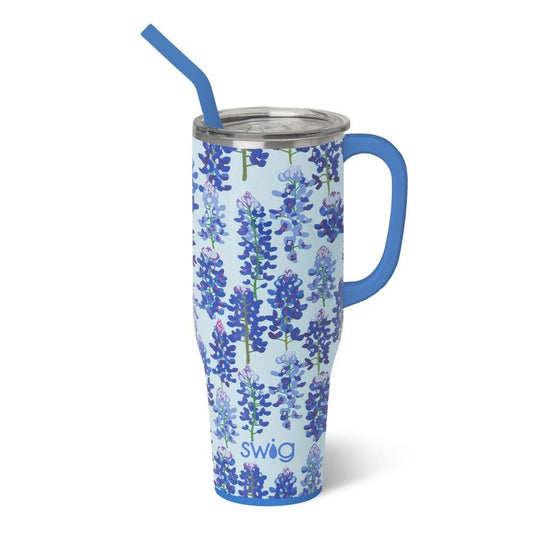 Bluebonnet 40 oz Handled Mega Mug - SWIG