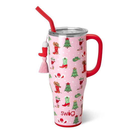 Howdy Holidays 40 oz Handled Mega Mug - SWIG