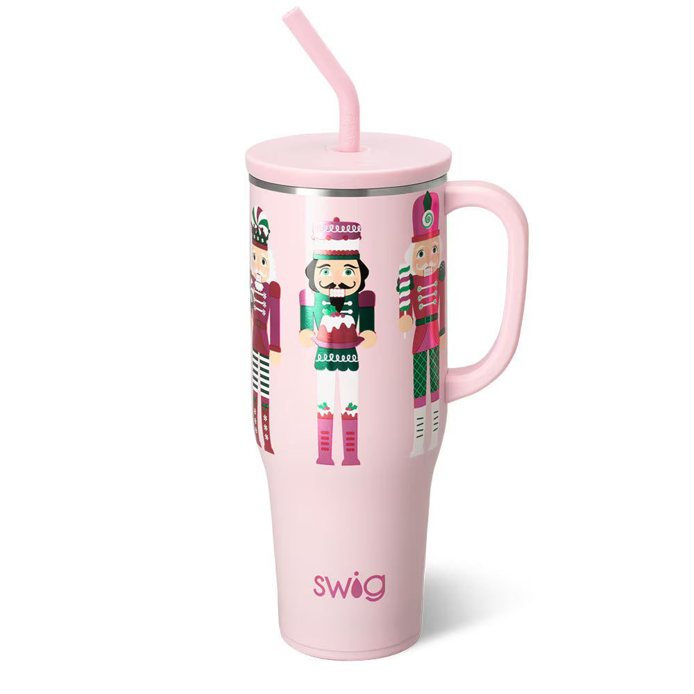 Sugar Plum Soldiers 40 oz Handled Mega Mug - SWIG