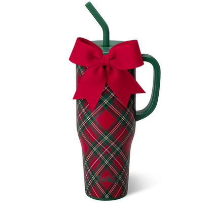 Christmas Plaid 40 oz Handled Mega Mug - SWIG