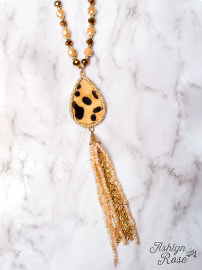 Don't Underestimate Me Leopard Pendant Necklace