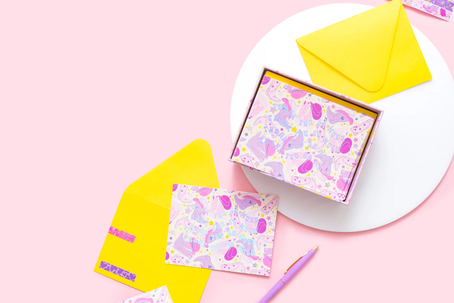 Let's Go Girl Note Card Set