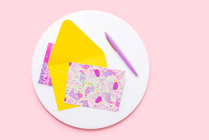 Let's Go Girl Note Card Set