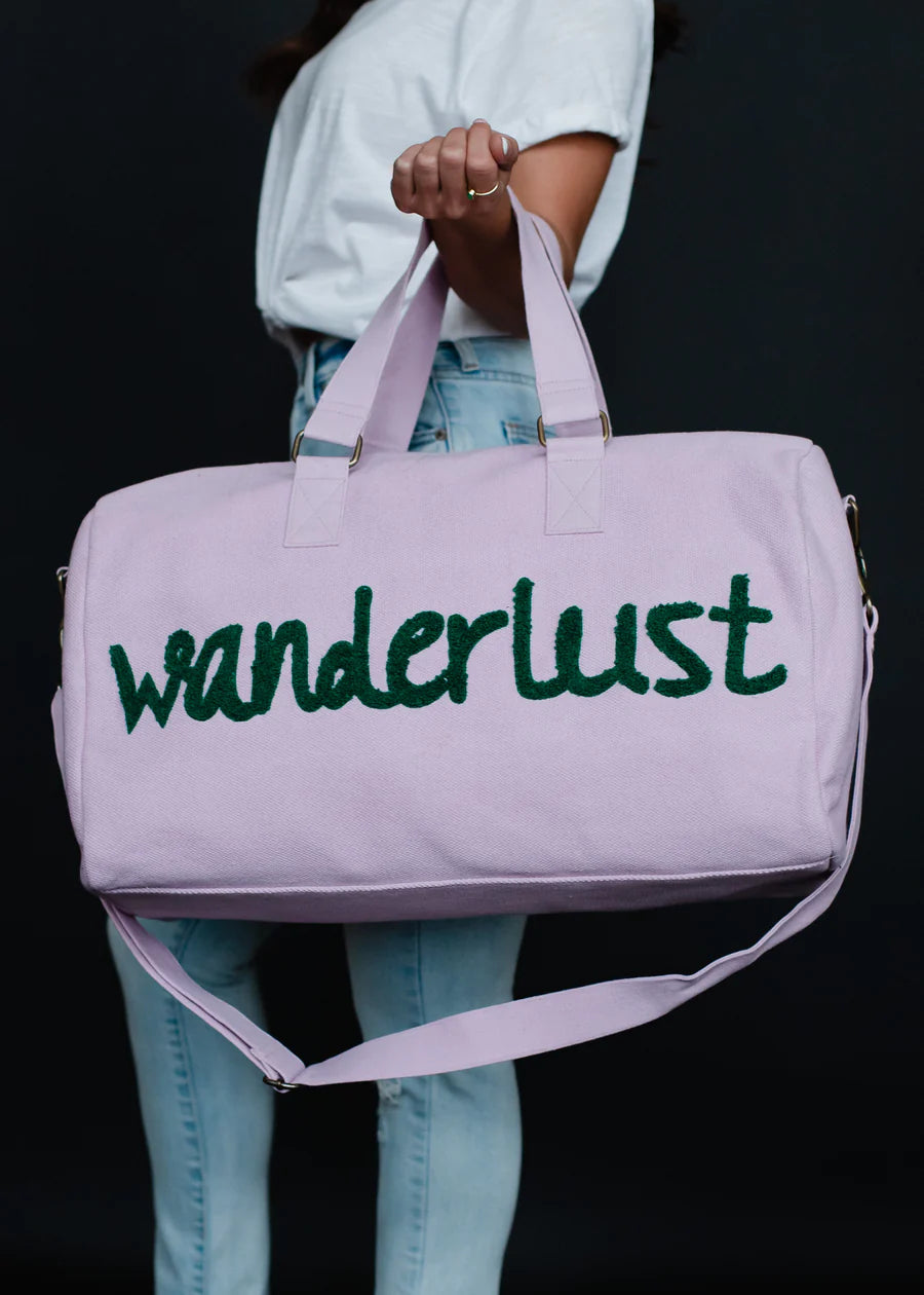 Wanderlust Lilac Duffle Bag