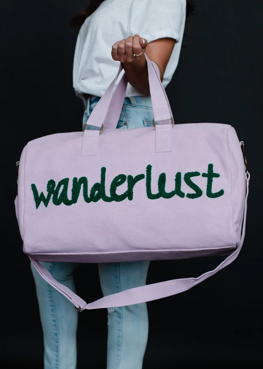 Wanderlust Lilac Duffle Bag