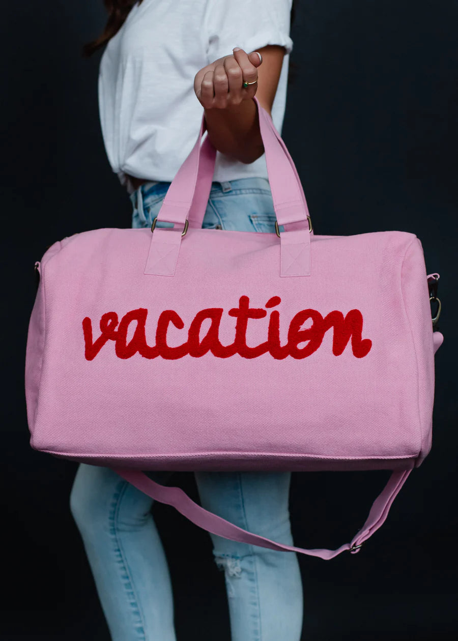 Vacation Pink Duffle Bag