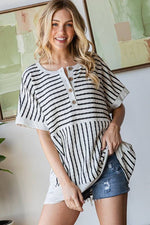 Short Sleeve Striped Top