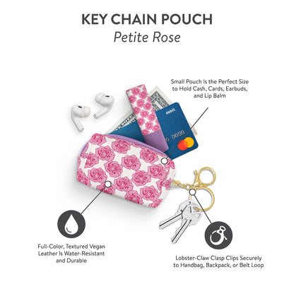 Petite Rose Key Chain Pouch
