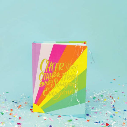 Hardcover Notebook - "Cheer for Others..." - Sun Rays