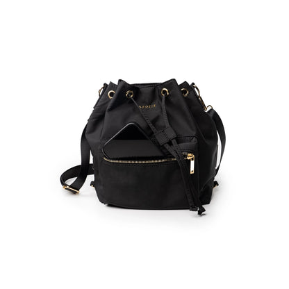 Convertible Bucket Bag - Black