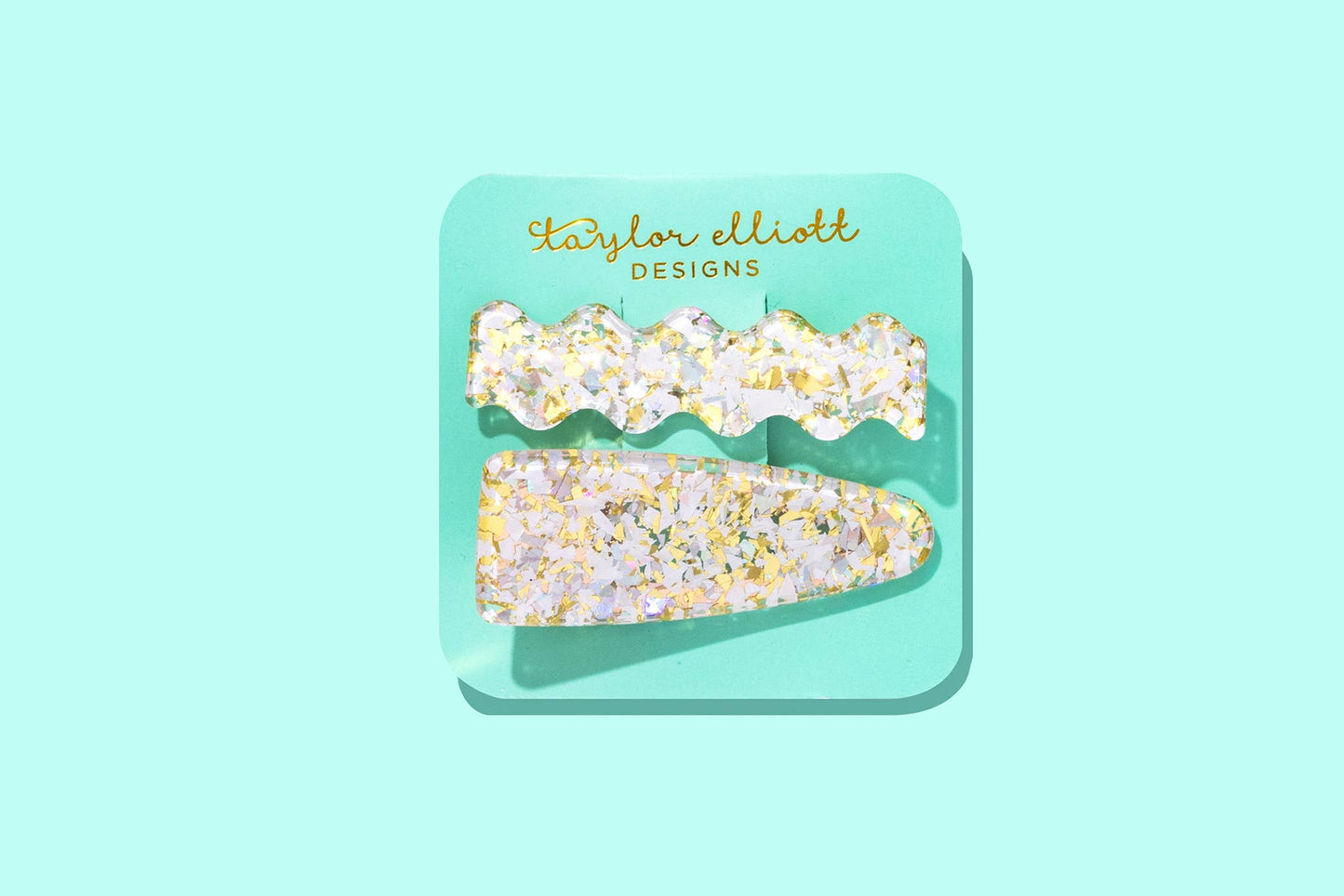 Hair Clip Set - Pearl Confetti - Set of 2