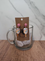 Pickle Ball Stud Earrings
