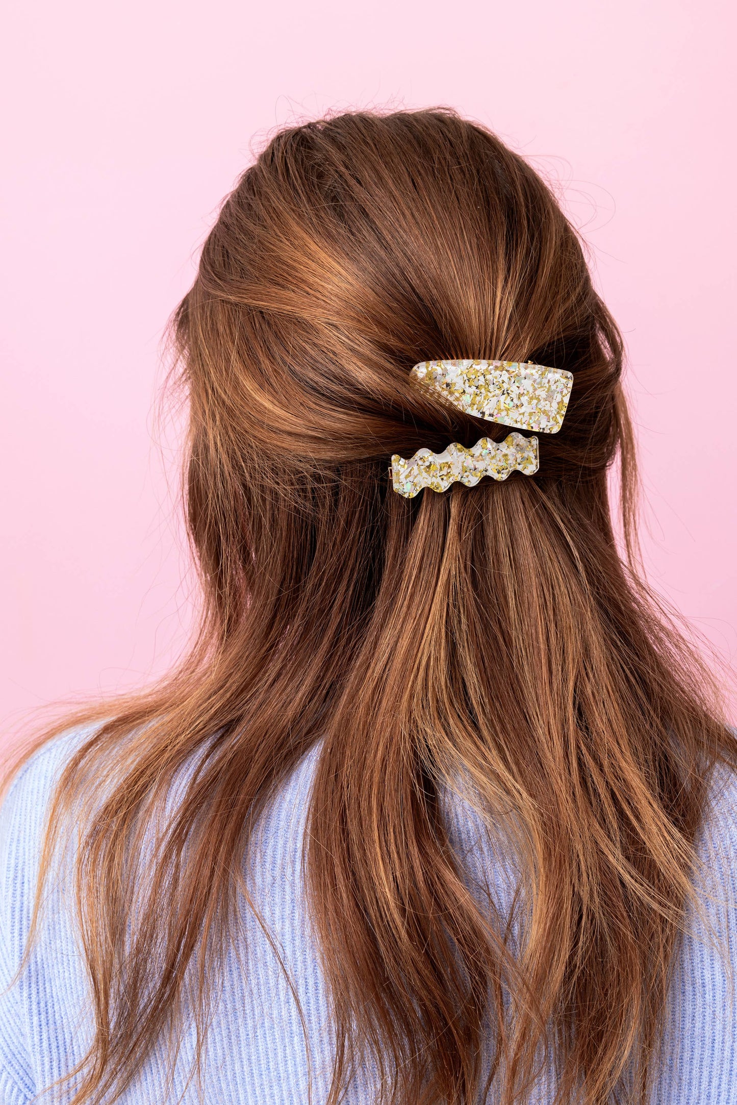 Hair Clip Set - Pearl Confetti - Set of 2