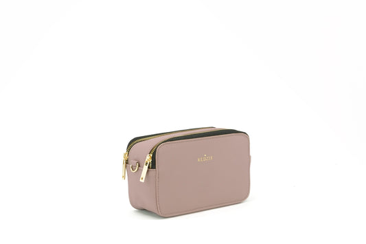 Vegan Leather Crossbody - Mauve