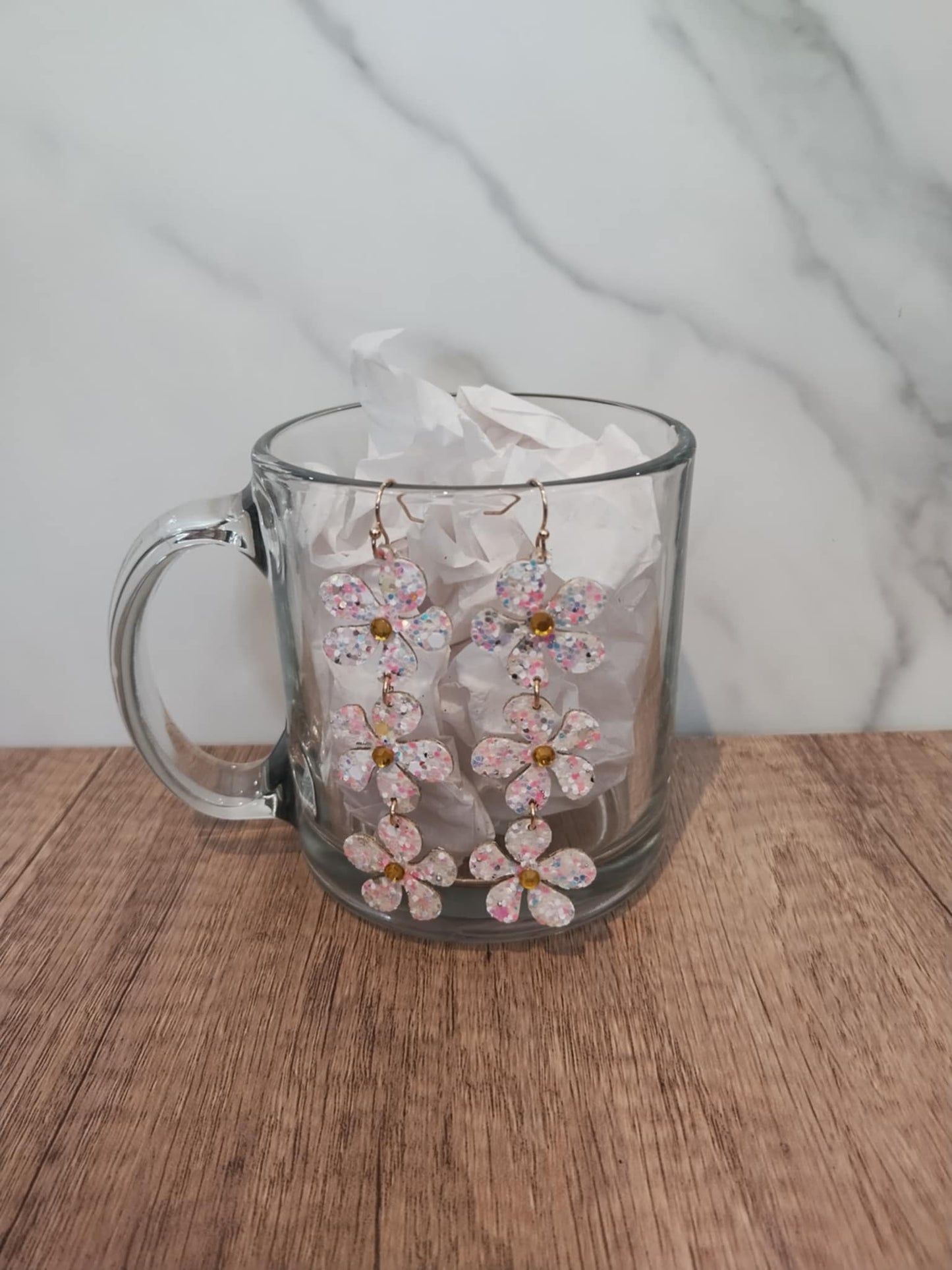 Tiered Flower Earrings