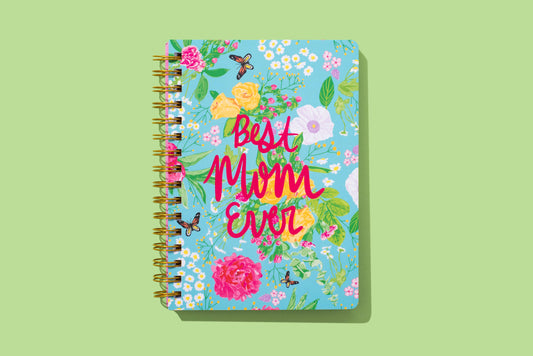 Spiral Notebook - "Best Mom Ever" - 200 Pages